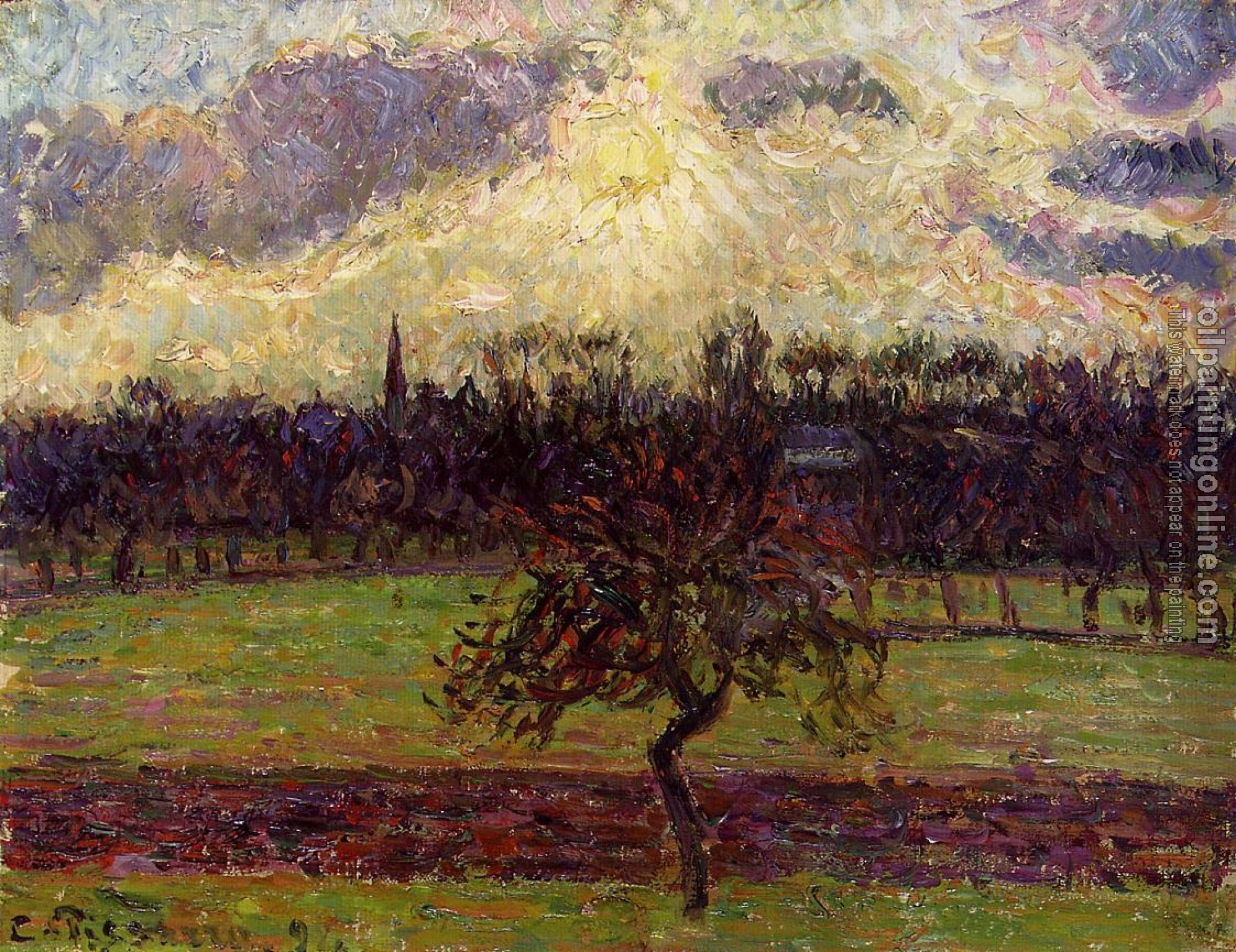 Pissarro, Camille - The Fields of Eragny, the Apple Tree